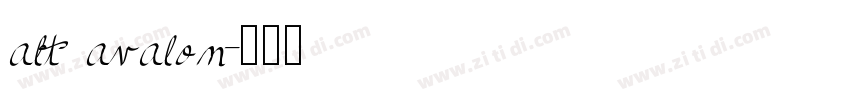 alt avalon字体转换